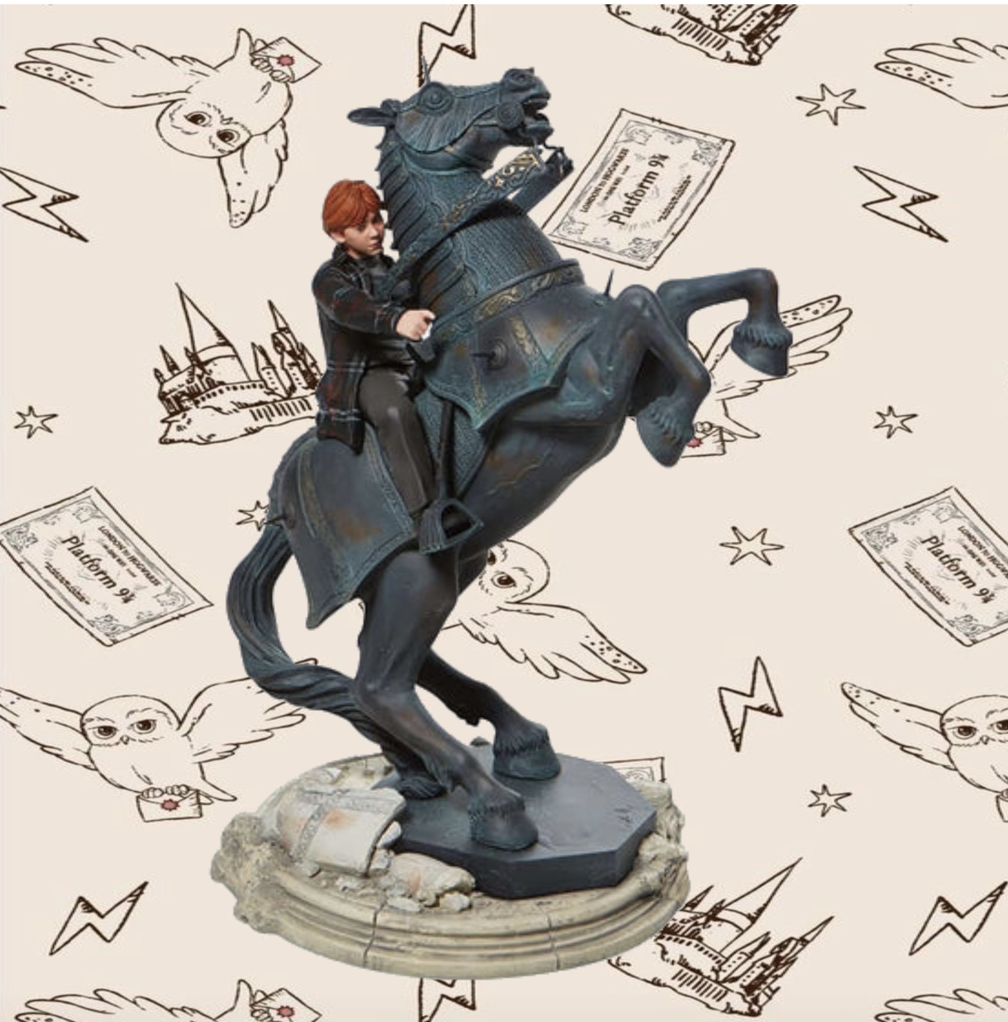 Ron on Chess Horse Figurine