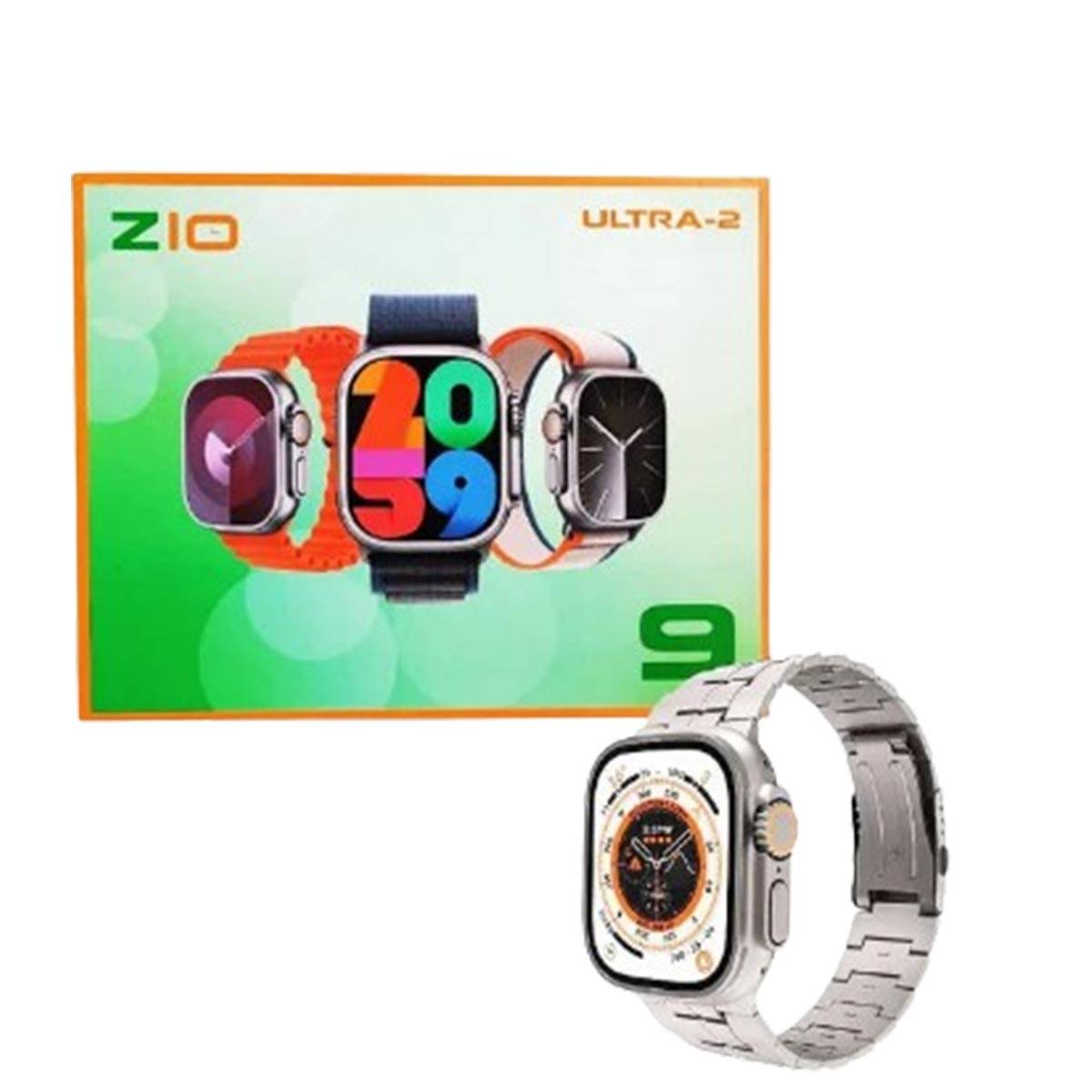 Z10 ultra 2 - Smart Watch - Big Screen Display - Series 9 - 7 Strap - Wireless charging - Smart watc