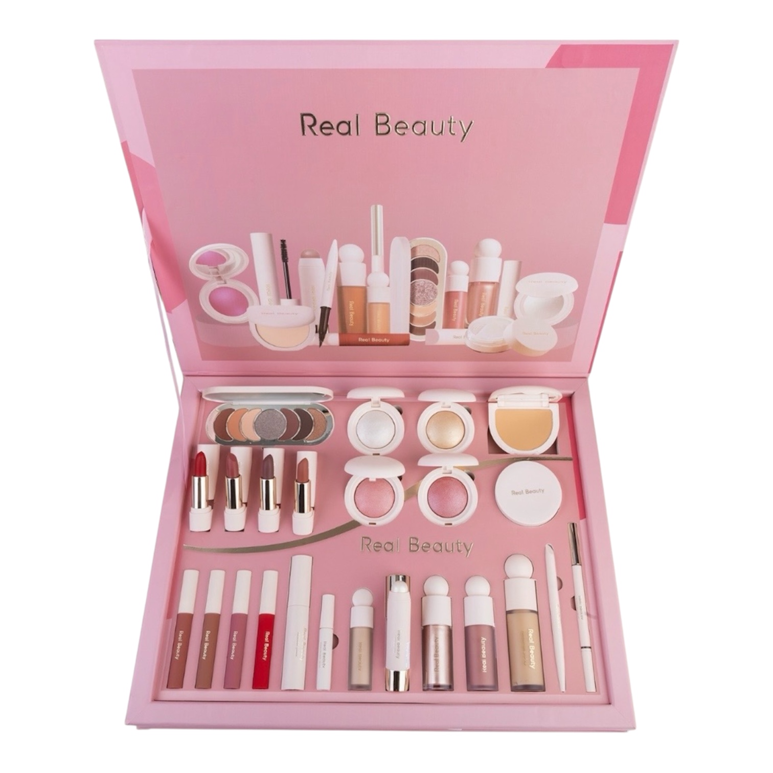 طقم مكياج ريل بيوتي وردي