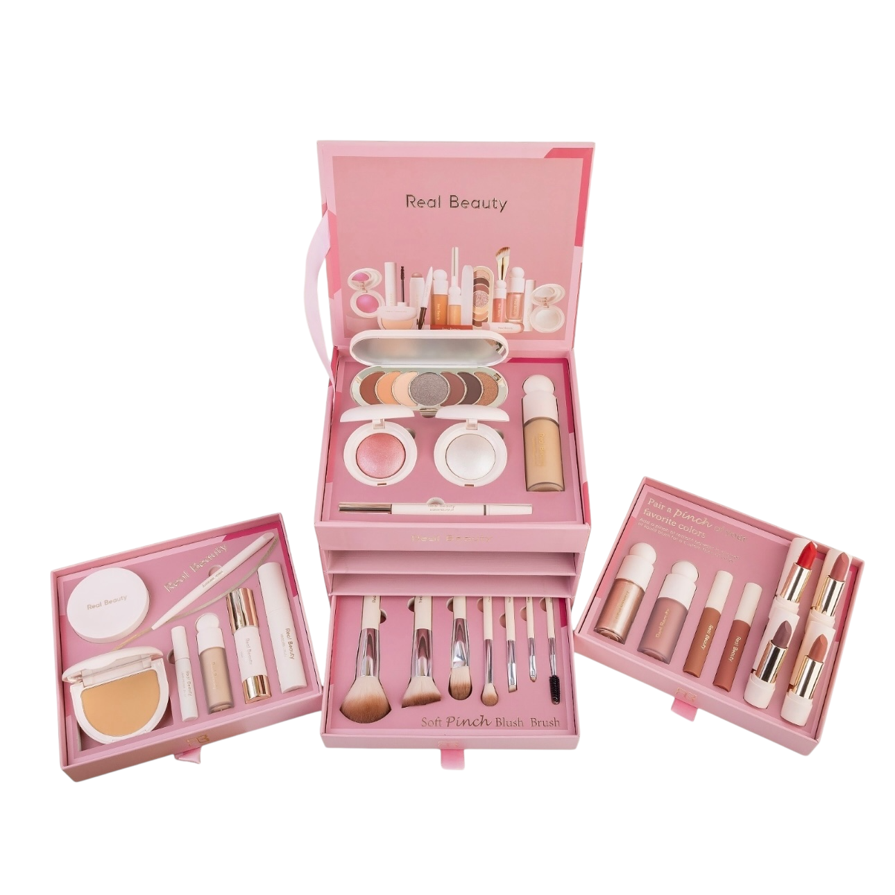 كقم مكياج متكامل من ريل بيوتي وردي