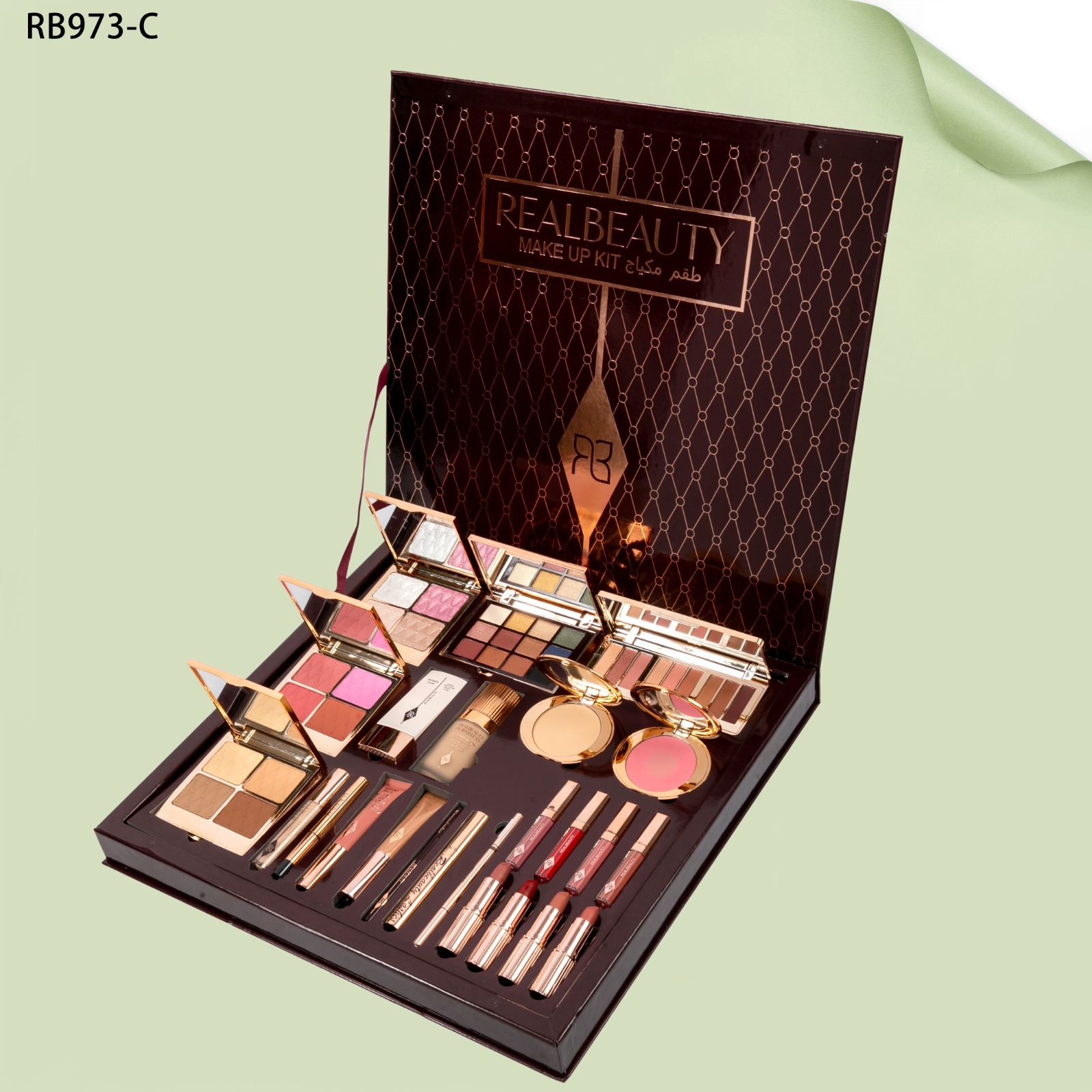 طقم مكياج ريل بيوتي بني RB973-C