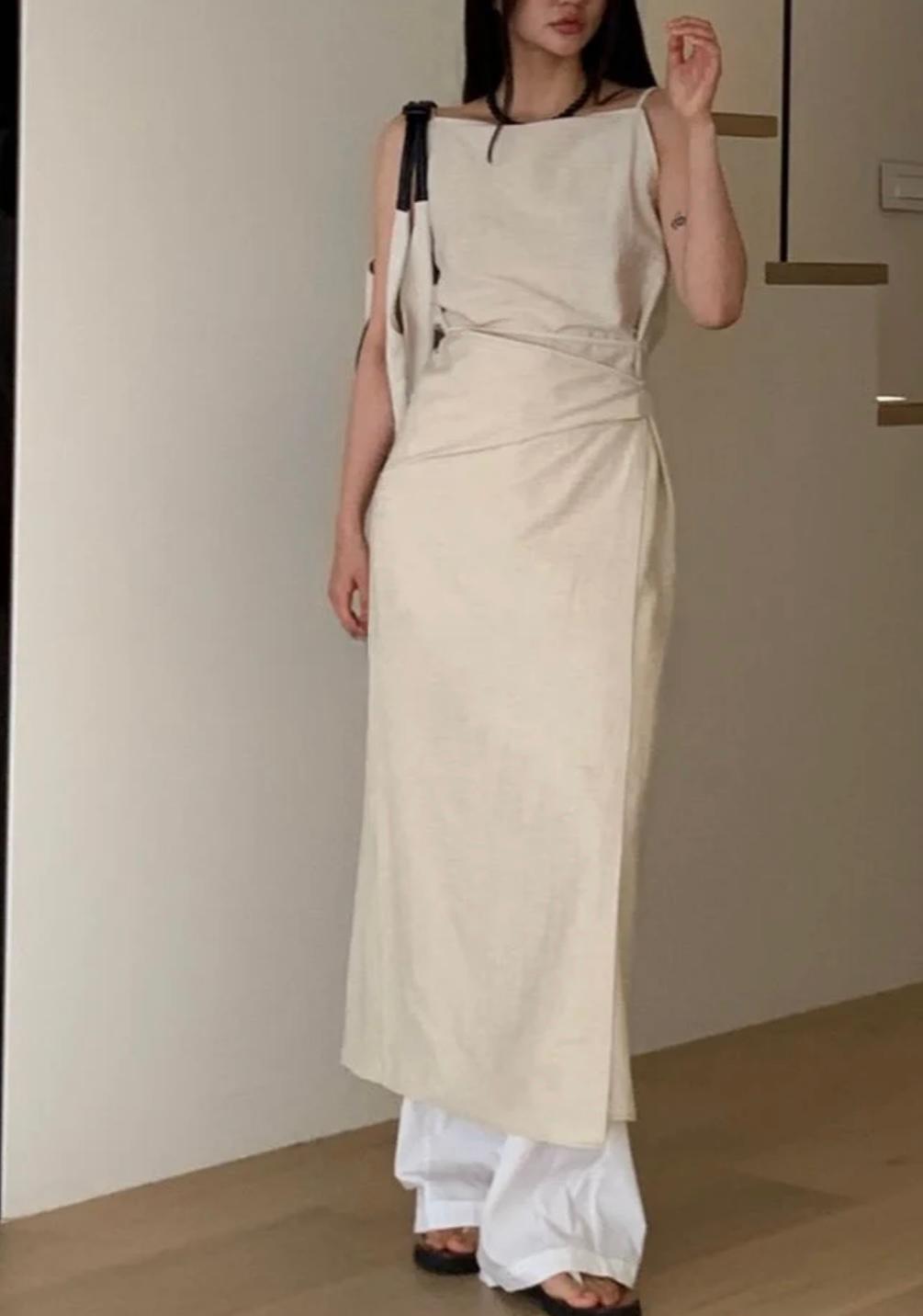 Boutique Beige long dress