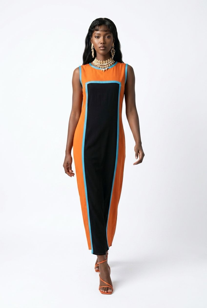 Tangerine Luxe Dress