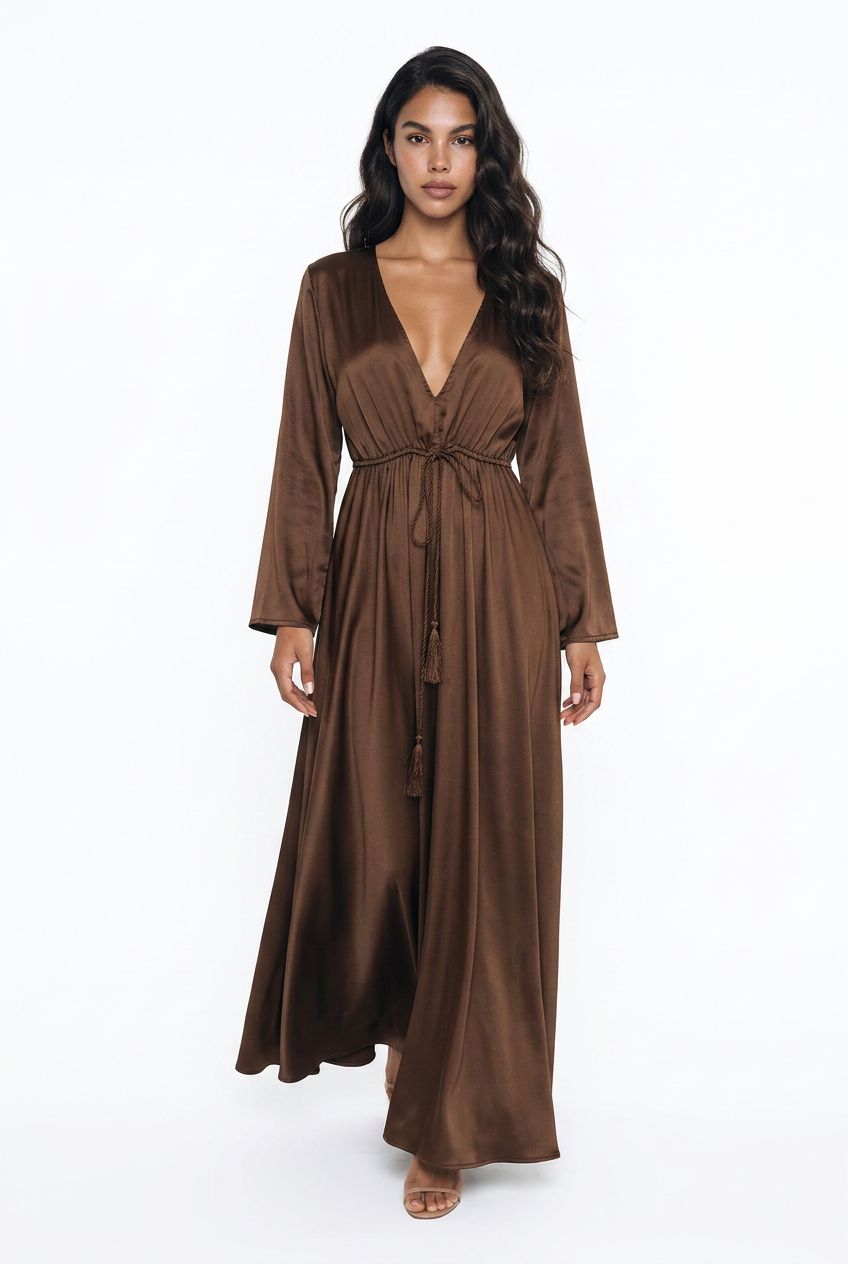 Luxe in Mocha Maxi Dress