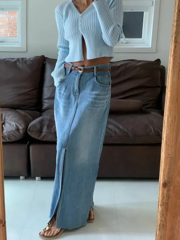 Maxi Denim Skirt