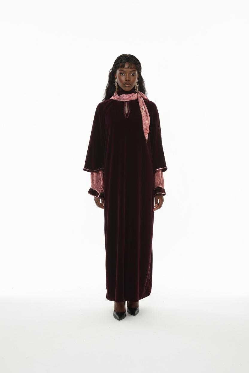 Midnight Maroon Dress