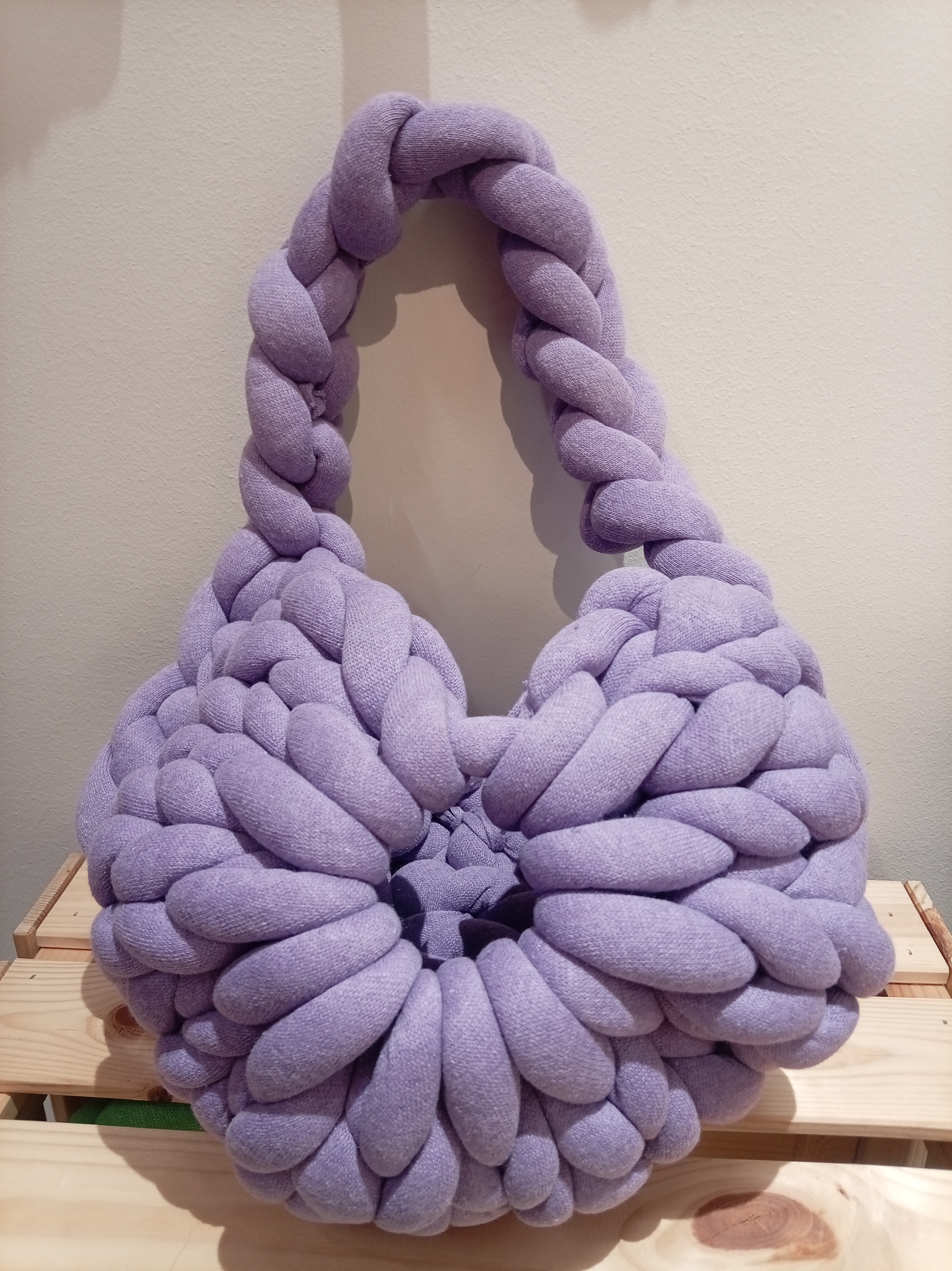 PURPLE Handmade Chunky Bag