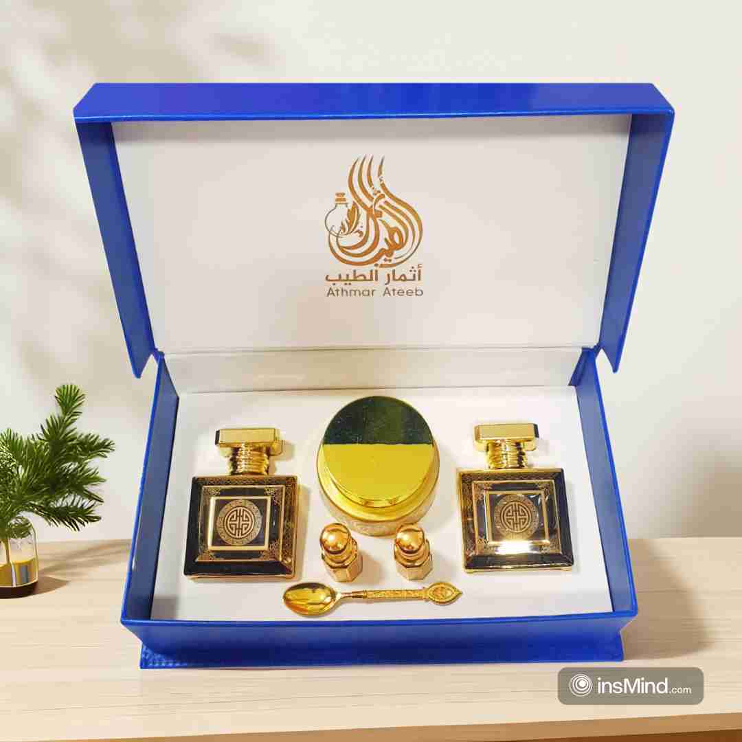 بوكس فاخر أزرق اللون