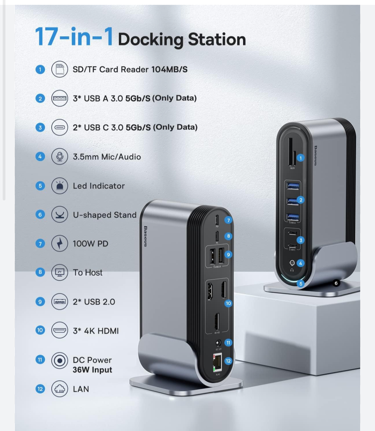 Dock 17 baseus