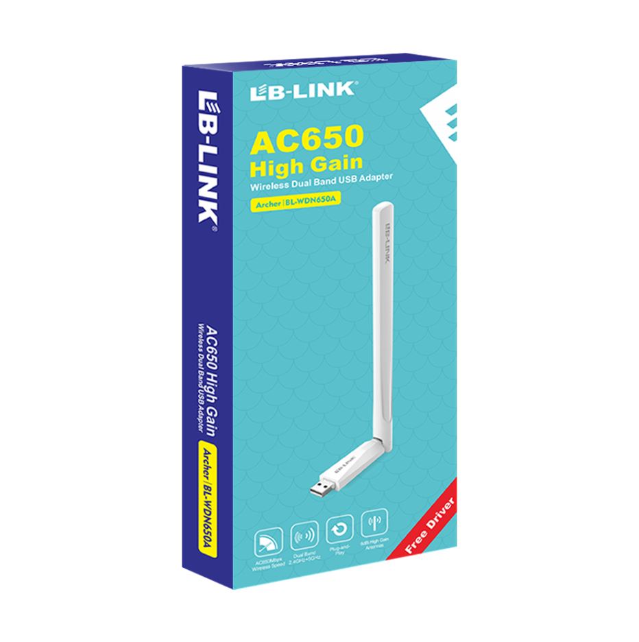 BL-WDN650A AC650 Dual band High Gain USB Adapter