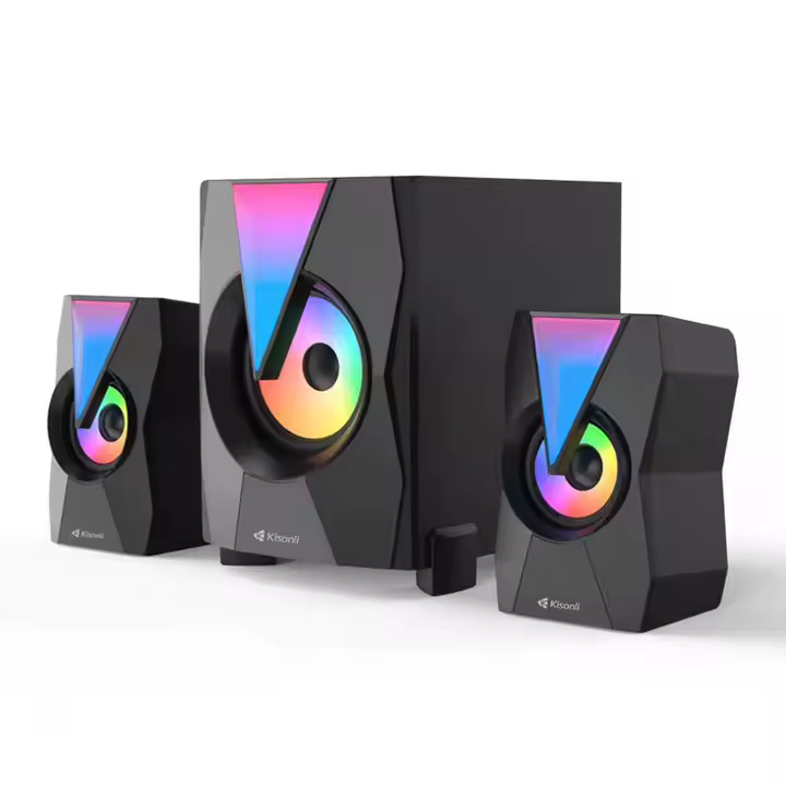 Kisonli TM-4000U RGB – نظام صوت ثلاثي القطع بإضاءة RGB