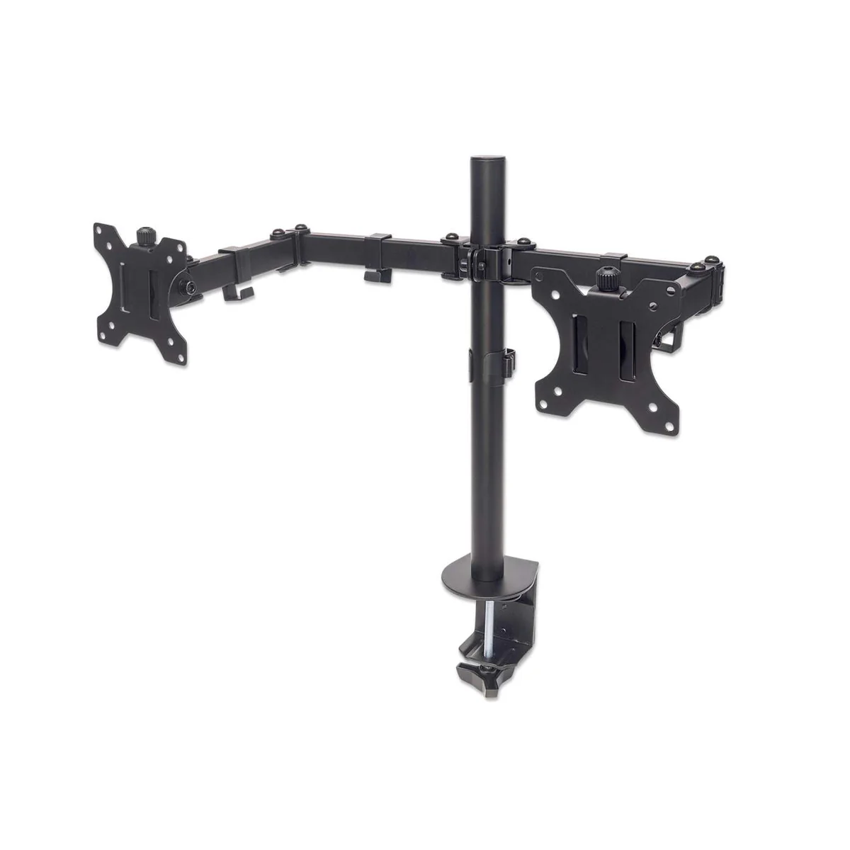Dual Monitor Mount with Double-Link Swing Arms, for 13