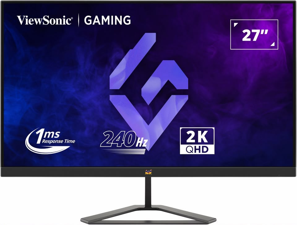 شاشة الألعاب ViewSonic GAMING – 27 بوصة | دقة 2K QHD | 240Hz | 1ms