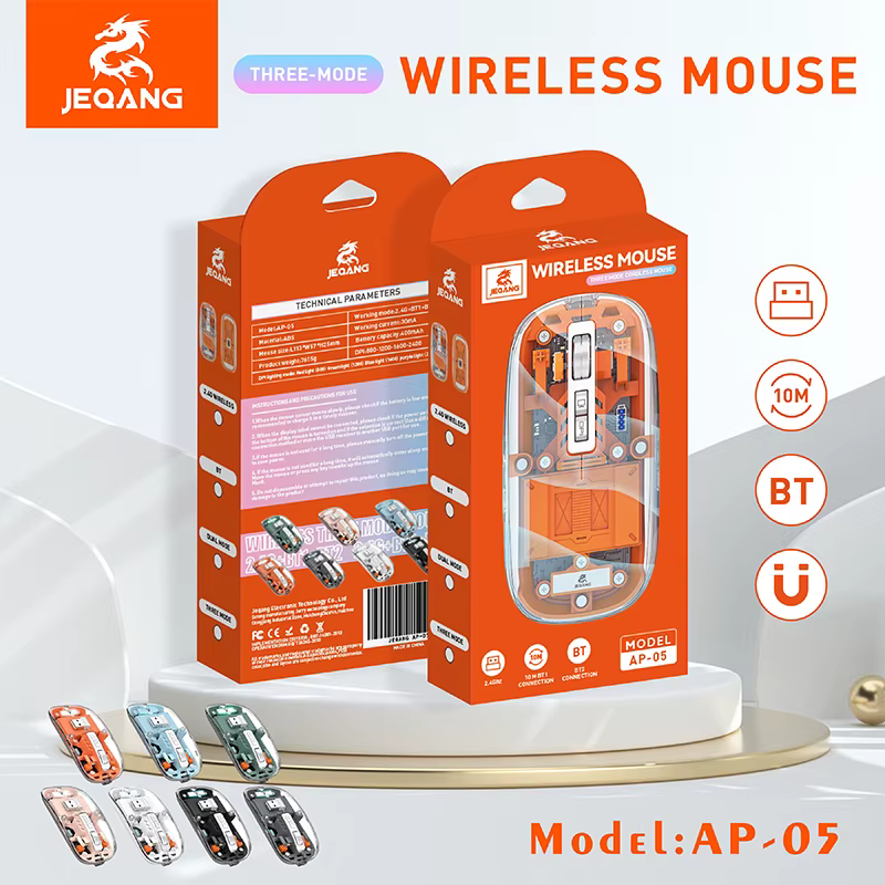 🖱️ JEQANG AP-05 | Wireless & Charging RGB Mouse