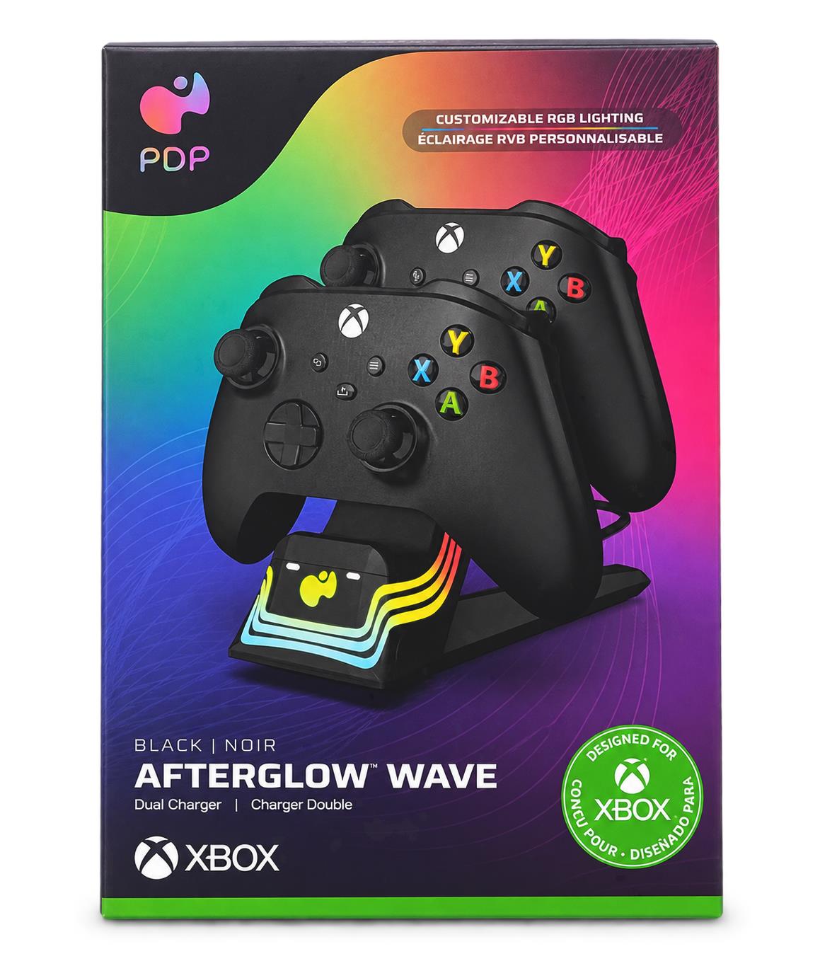 شاحن PDP Afterglow™ Wave المزدوج لـ Xbox