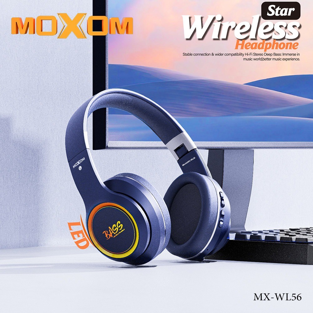 MOXOM, mx-wl56, Star Led Wireless Headphone
