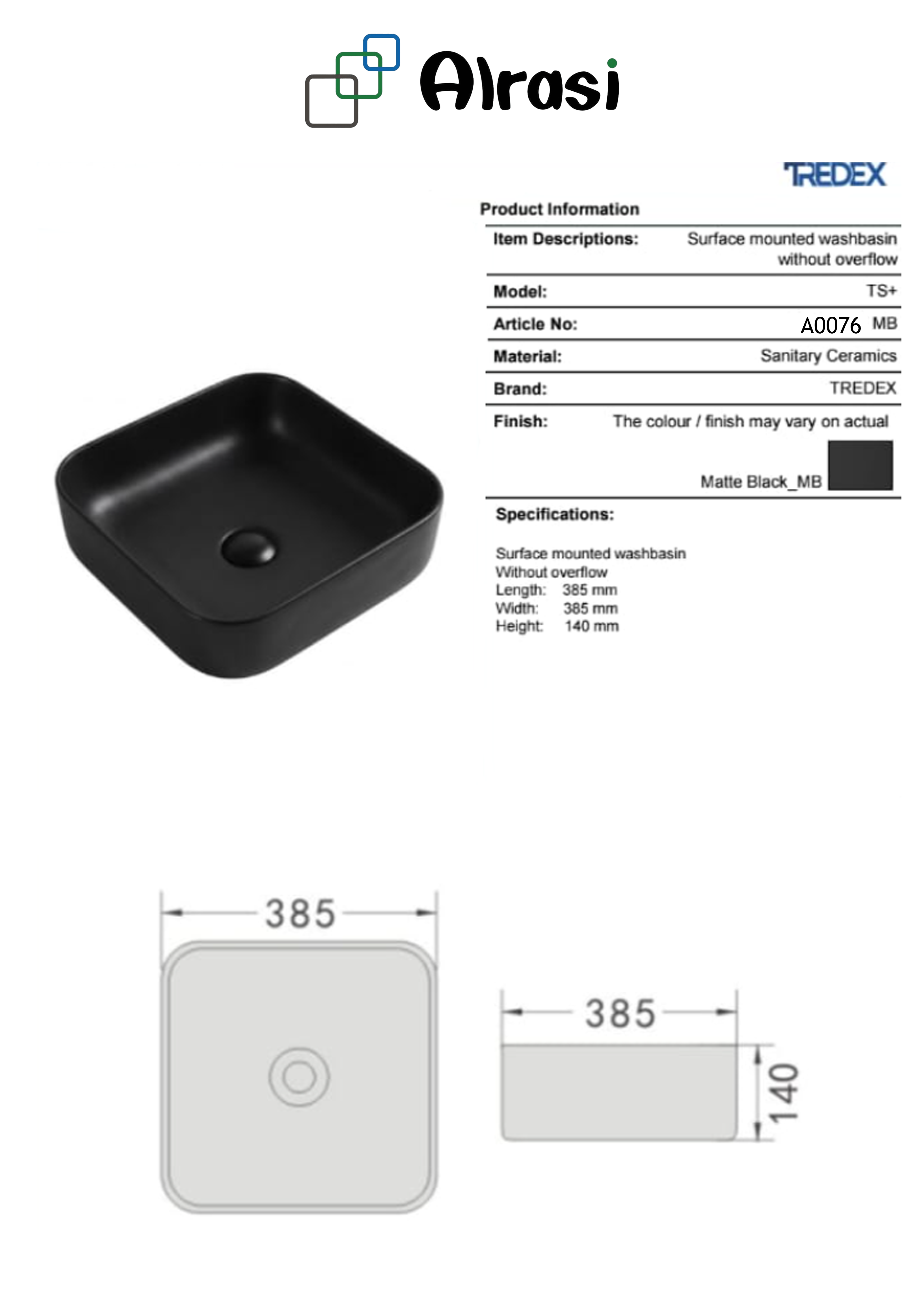 A0076 As per product information