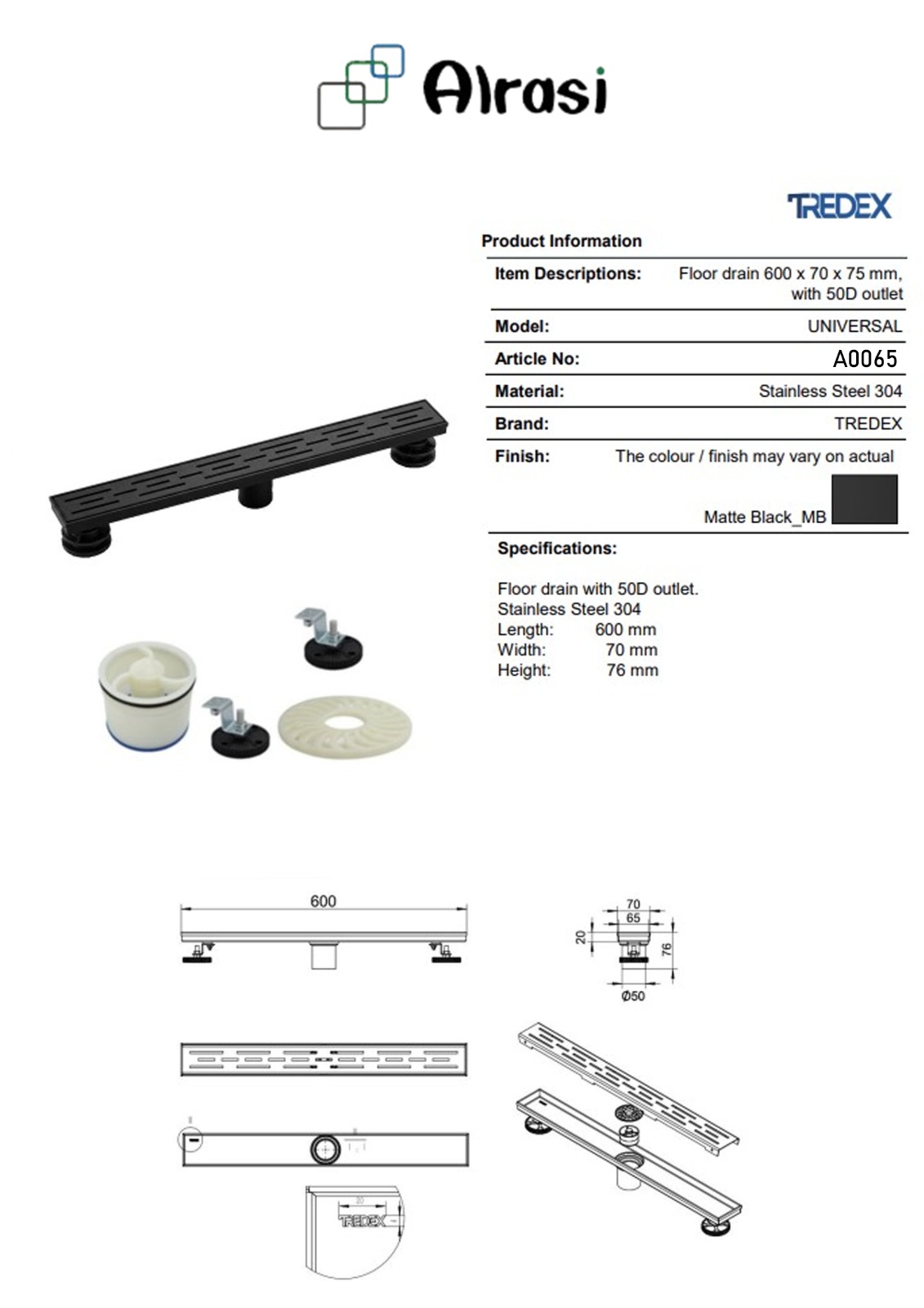 A0065 As per product information