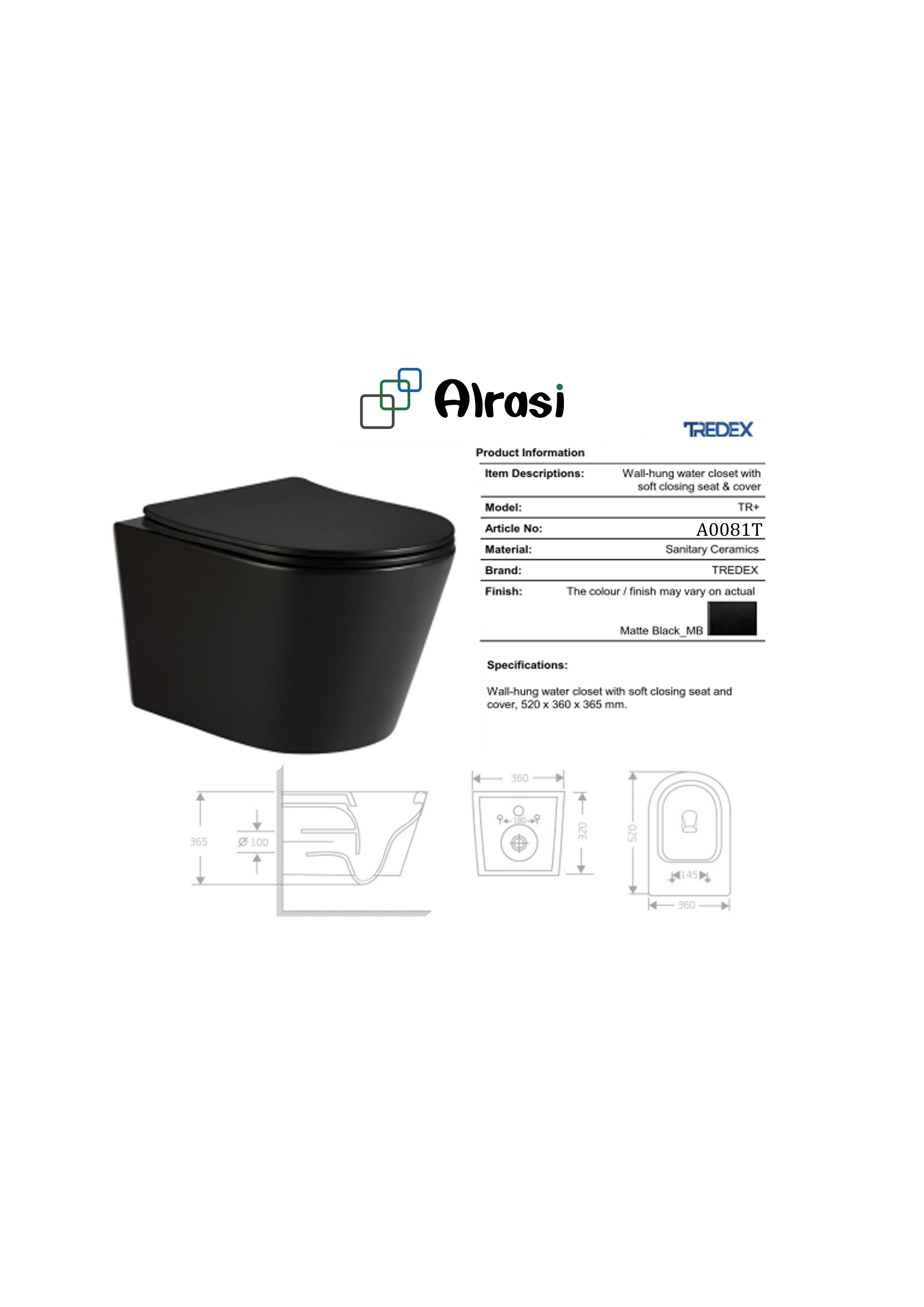 A0081 T  As per product information