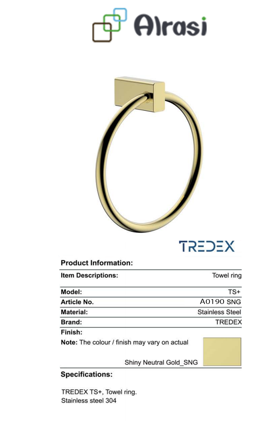 As per product information
