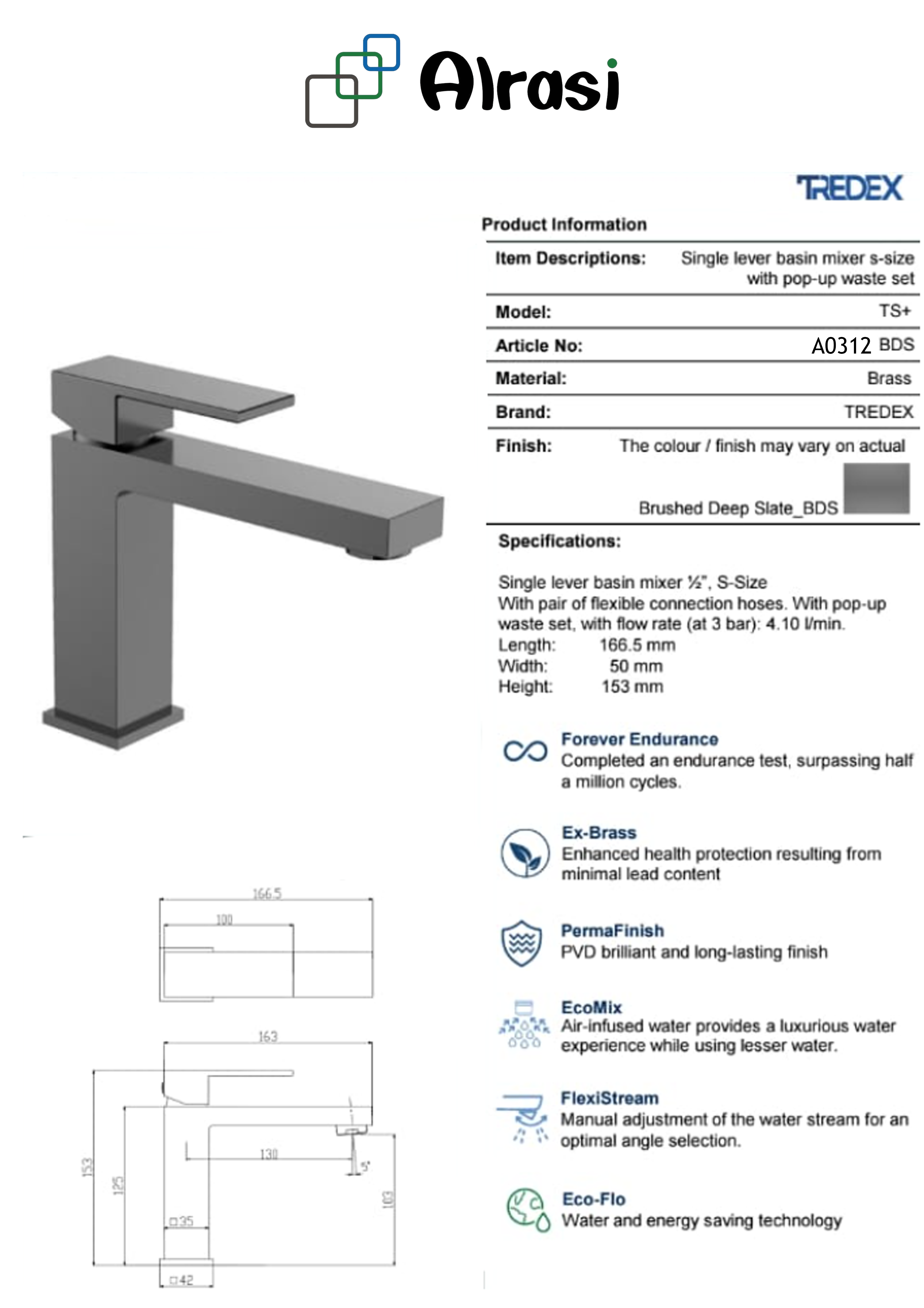 A0312 BDS As per product information