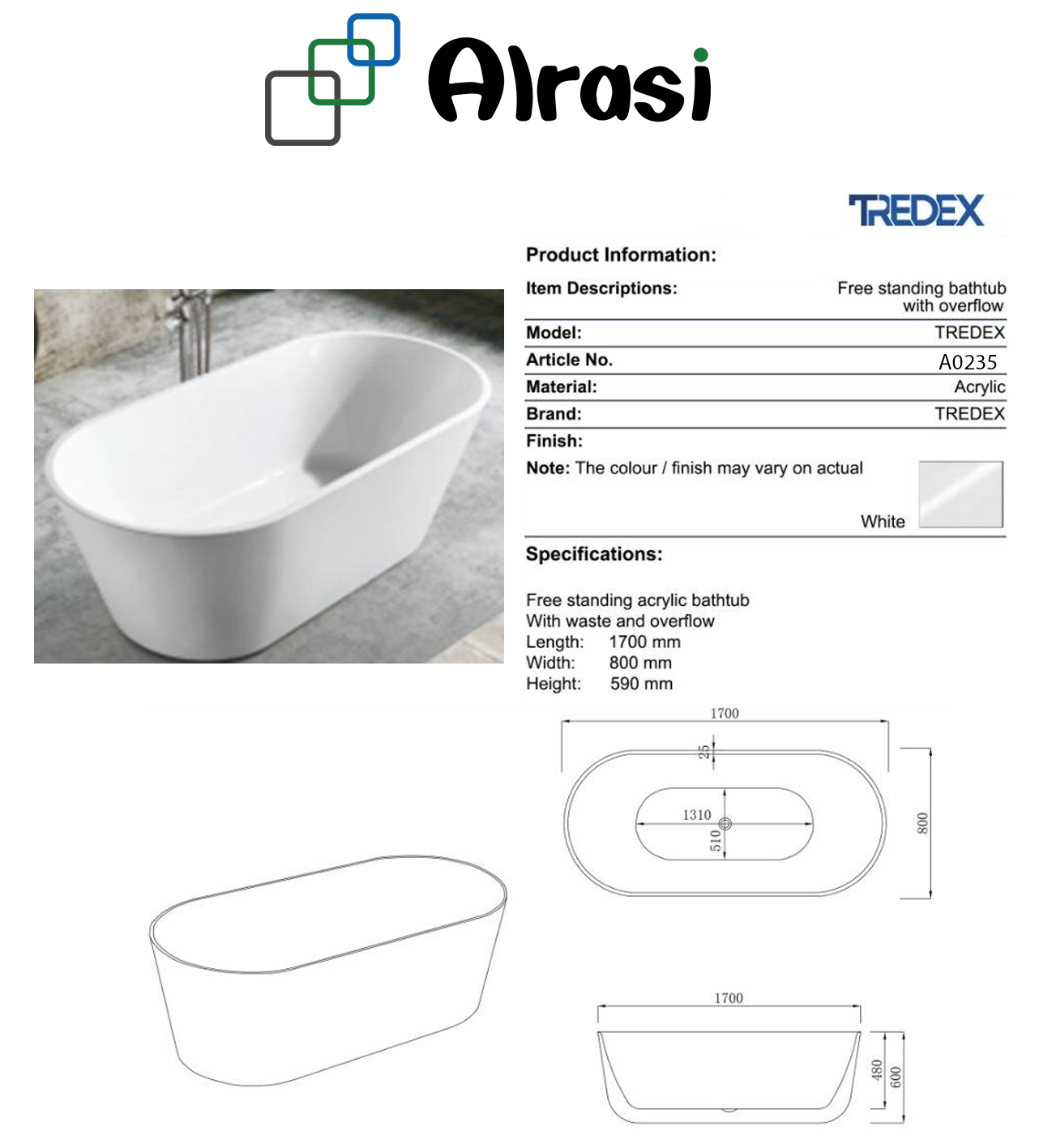 As per product information