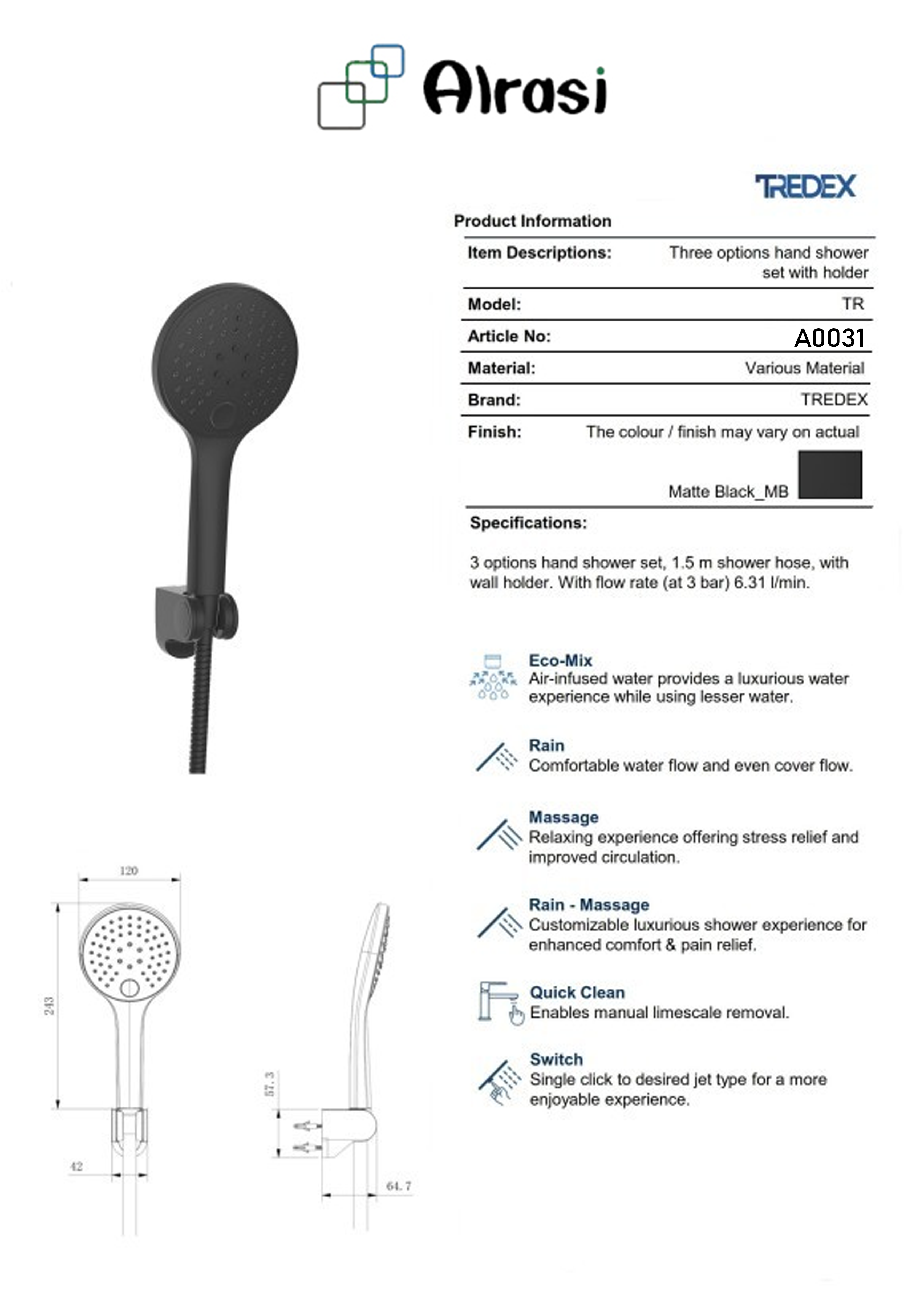A0031 As per product information