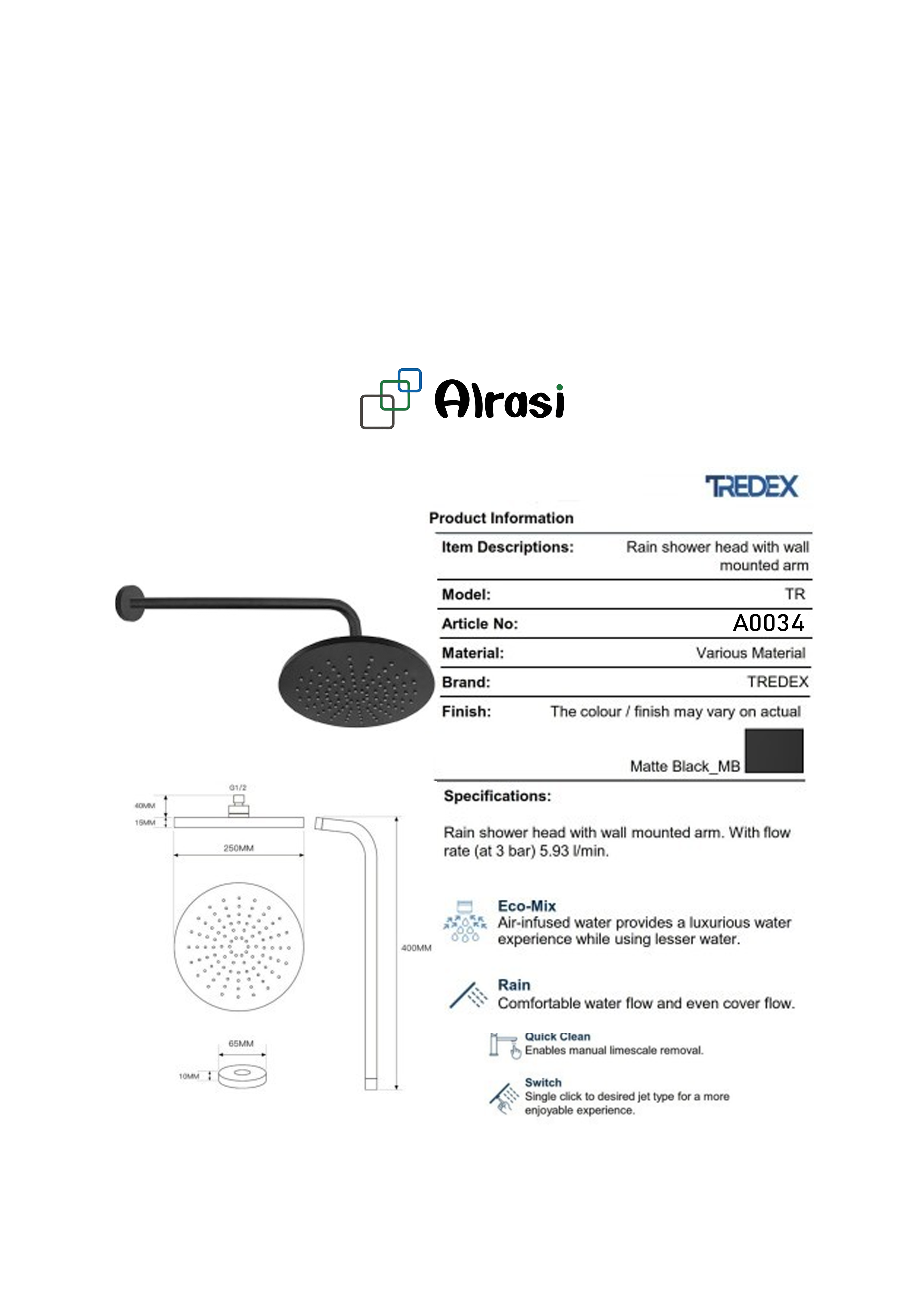 A0034 As per product information