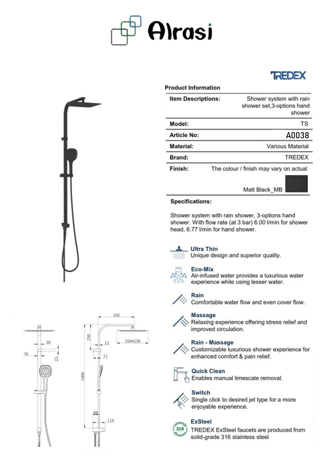 A0038 As per product information
