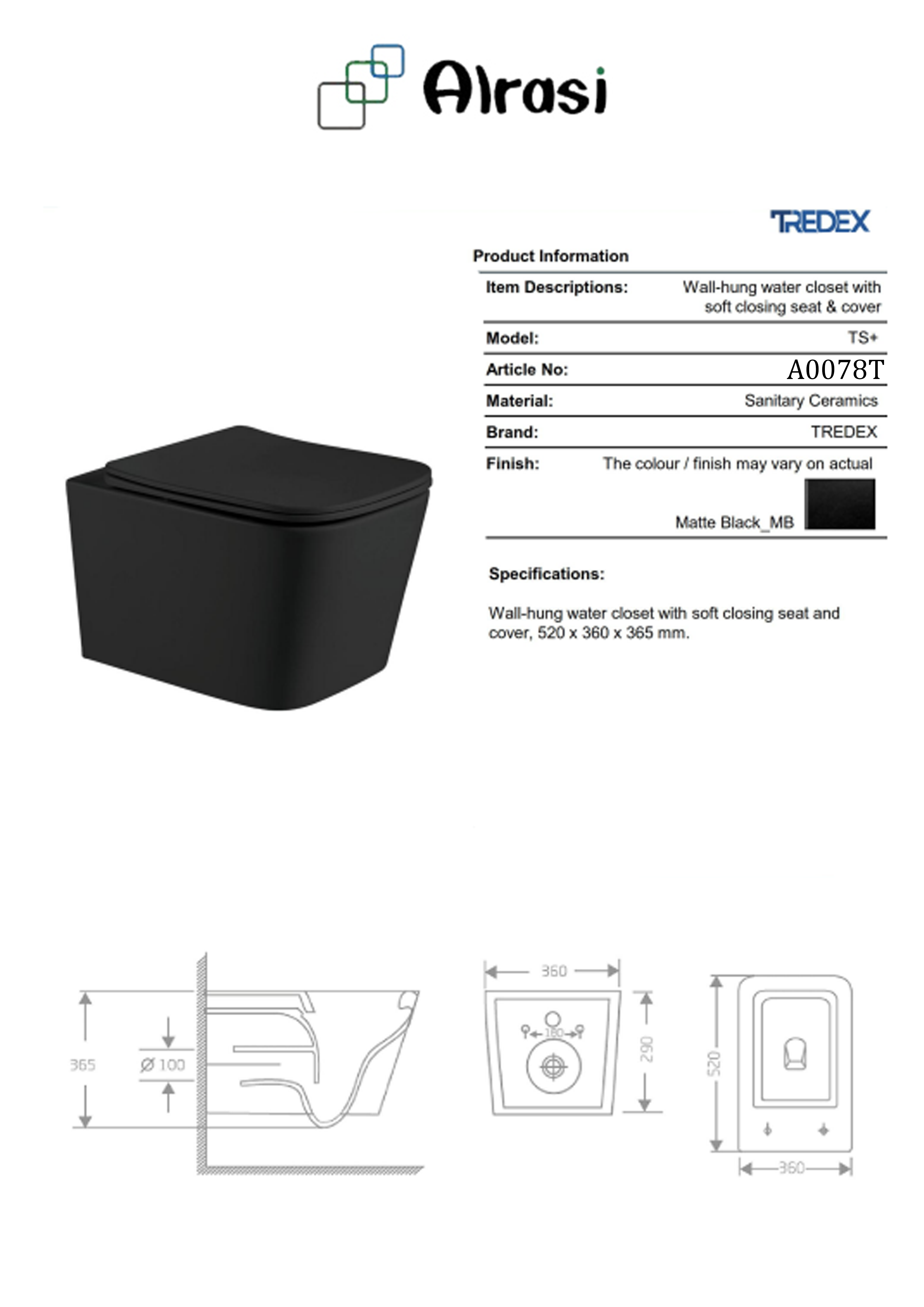 A0078 T As per product information