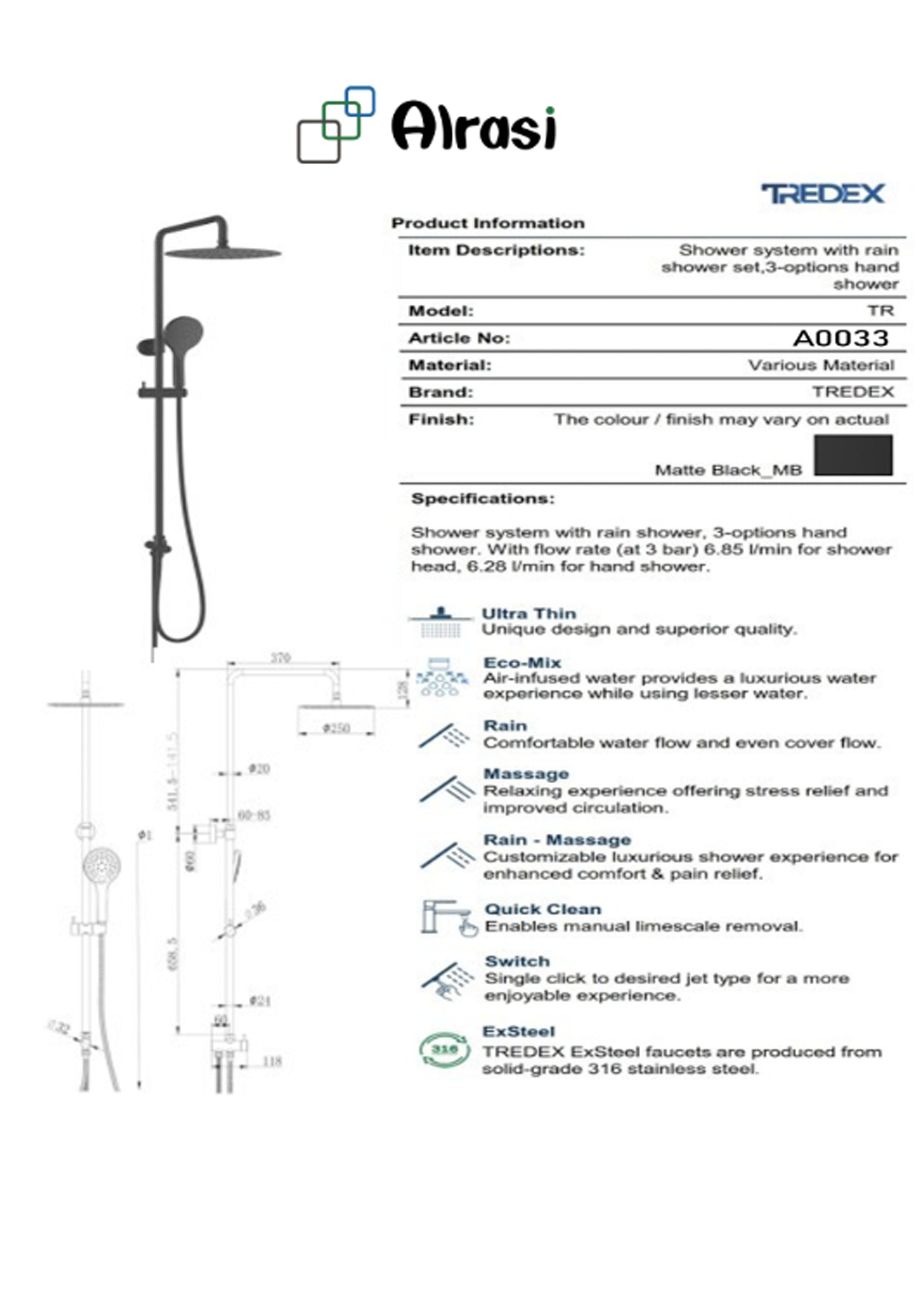 A0033 As per product information