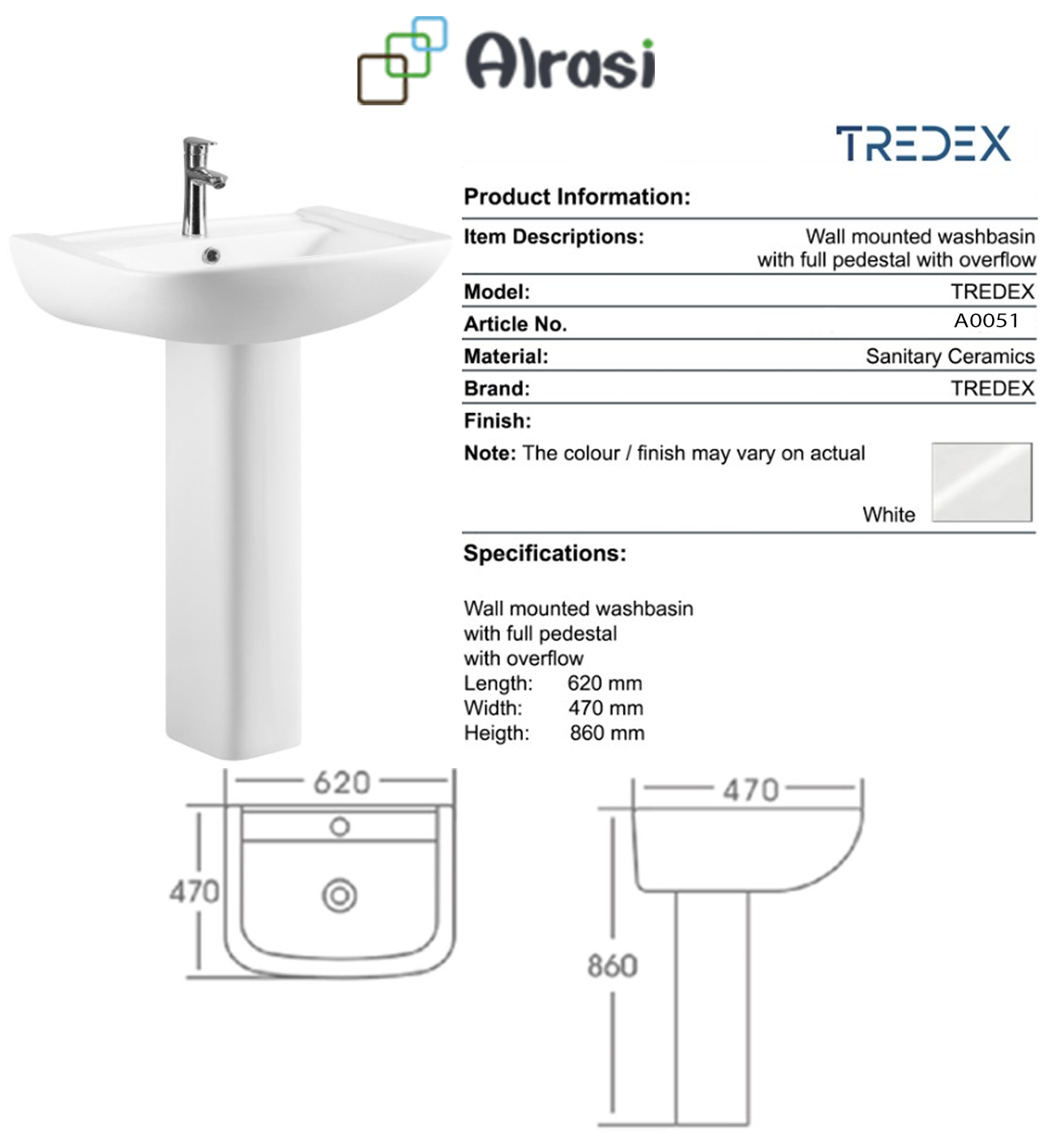 As per product information