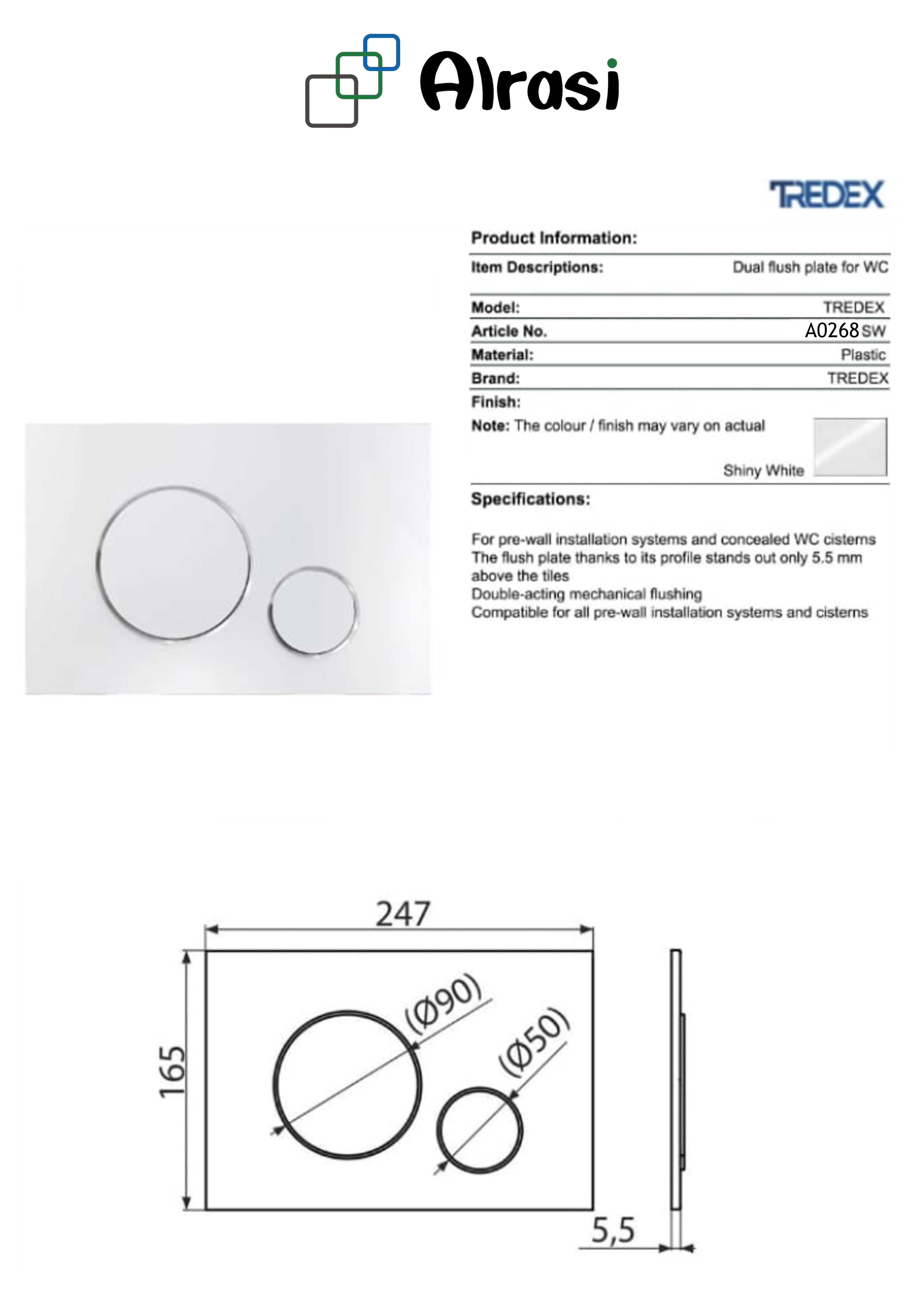 A0268 SW As per product information