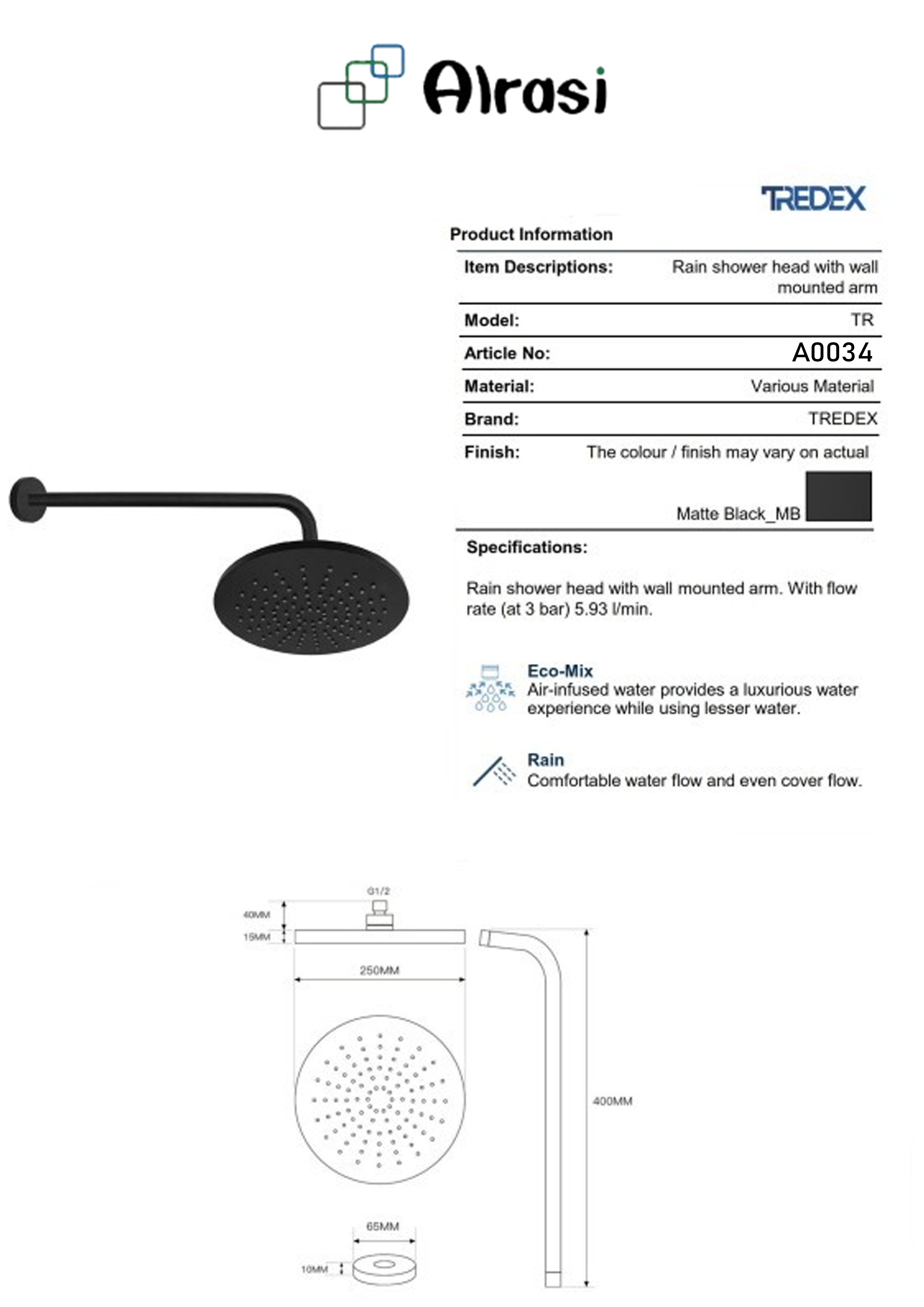 A0034 As per product information