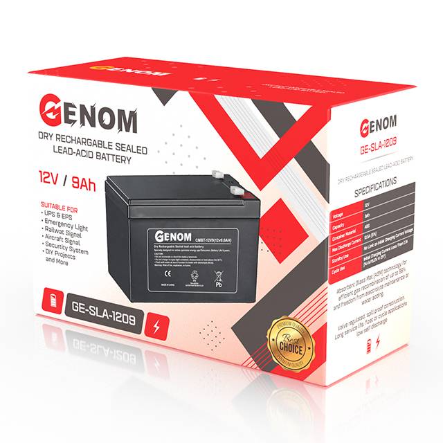 Genom 12V 9Ah SLA Battery GE-SLA-1209