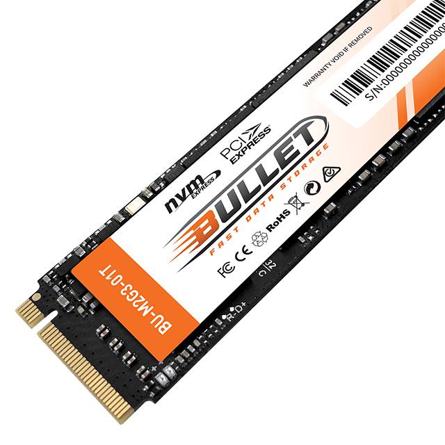 Bullet : M.2 (2280) NVMe PCIe [Gen3x4] (1TB)