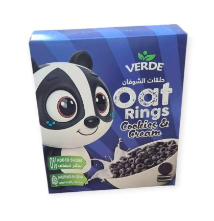 كورن فلكس شوفان بالستيفيا بدون سكر 250 جرام- كوكيز اند كريم