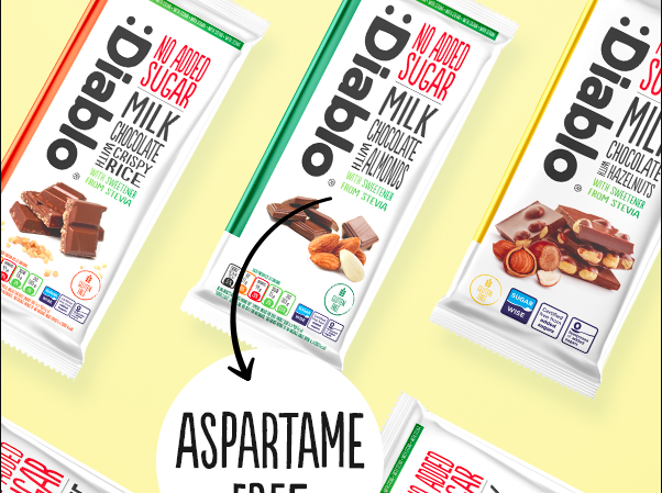 شوكولاتة ديابلو بالحليب بالستيفيا وخاليه من الغلوتين (75 غرام)