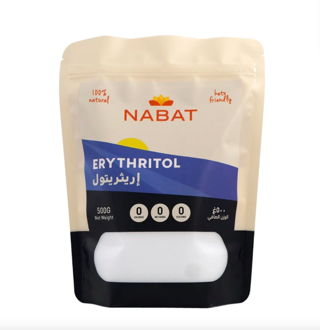 محلى الإريثريتول الطبيعي خالي من السعرات 500 غم