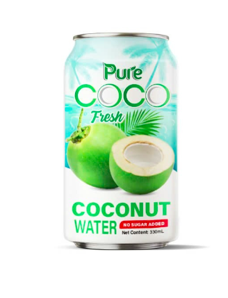 Pure Coco Fresh ماء جوز الهند الطبيعي بدون سكر مضاف