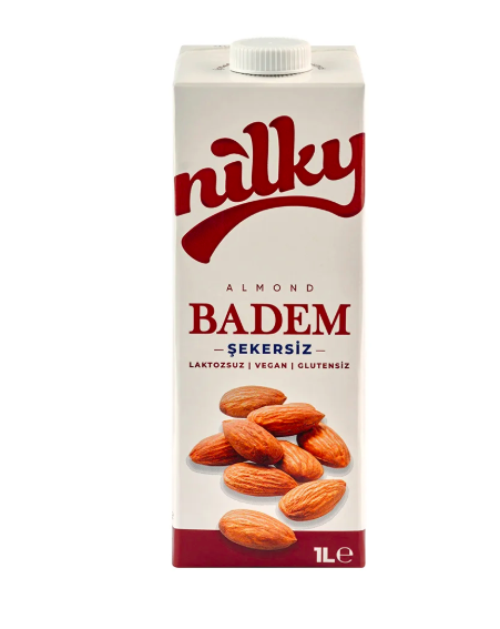 حليب اللوز الطبيعي خالي من السكر من nilky لتر