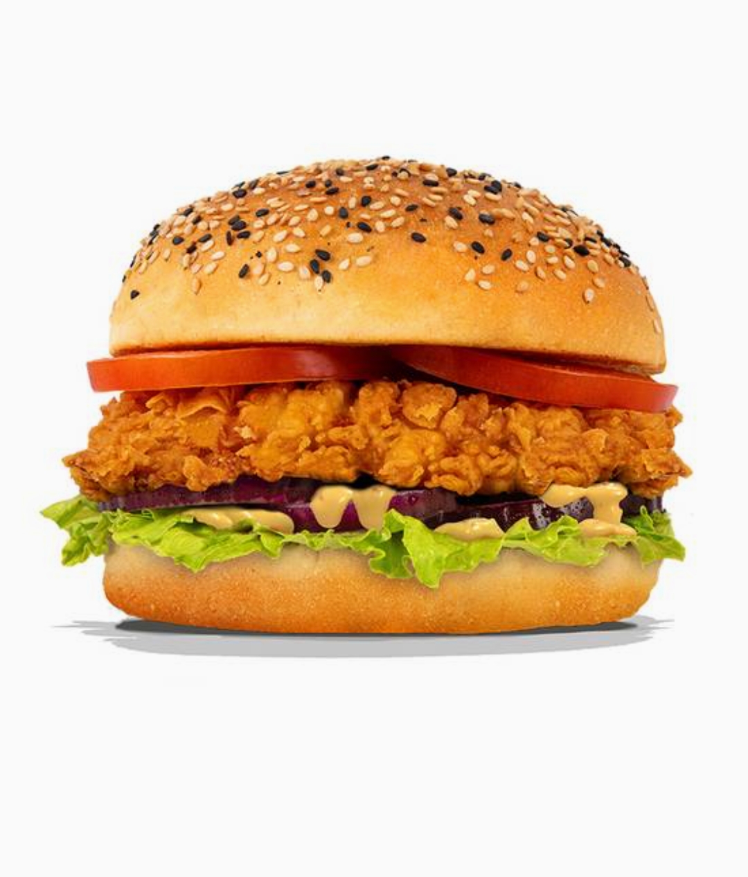 Honey-mustard Chick'n burger