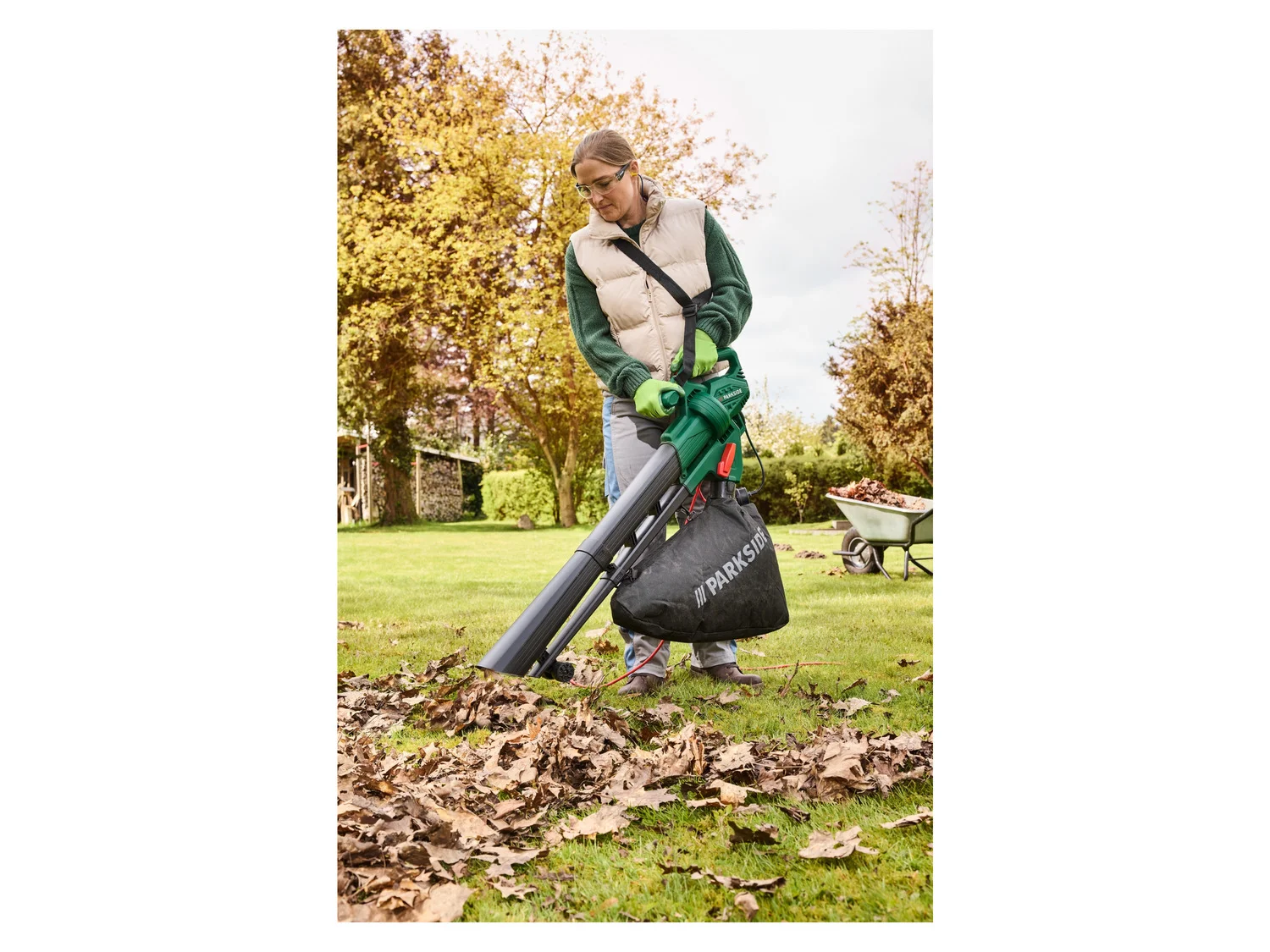 PARKSIDE® 3in1 Electric Leaf Blower or Vacuum Cleaner PLS 2600 B2, 2600 W, 3 in 1