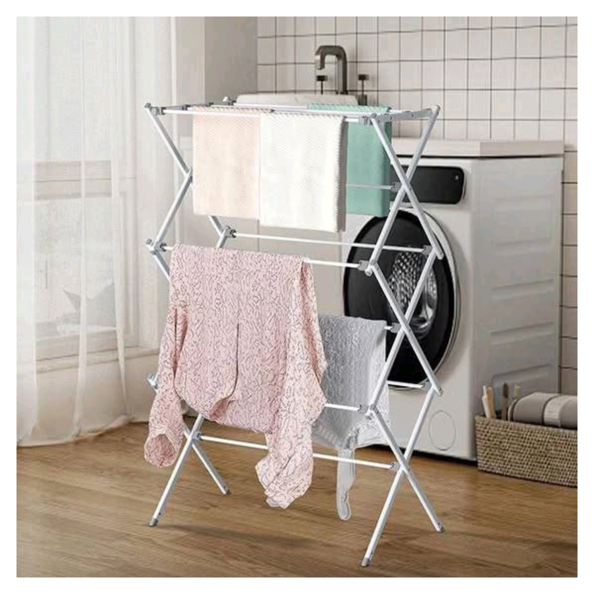 مشر ملابس قابل للطي