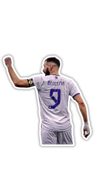 ستيكر بنزيما 1 ريال مدريد