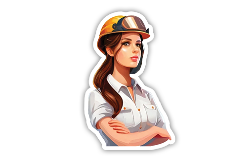 ستيكر مهندسة 6