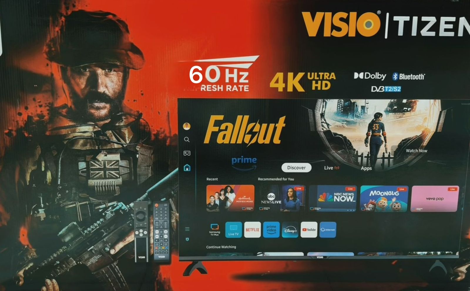 تلفزيون VISIO شاشة 4K ULTRA بحجم 65 بوصة المدعومة بنظام تشغيل Tizen الذكي