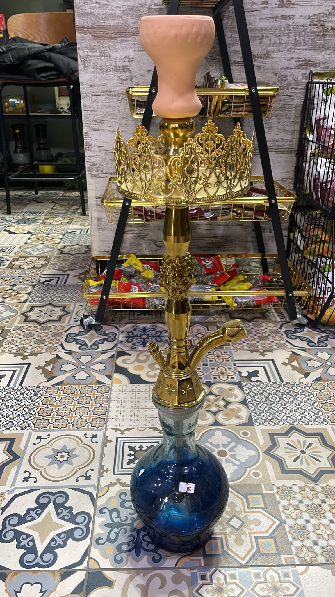 ارجيلة القيصر تركية كاملة تشمل ملقط و راس و بربيش